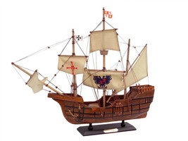 Wooden Santa Maria Limited Tall Model Ship 20&quot;&quot; - £106.79 GBP