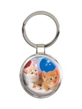 Cat : Gift Keychain Cute Animal Kitten Funny Friend Birthday Balloons - £6.31 GBP