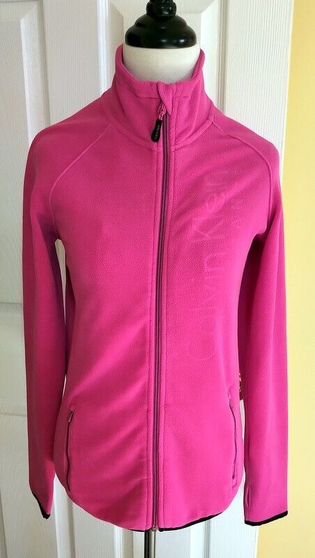 Calvin klein pink fleece jacket hotsell
