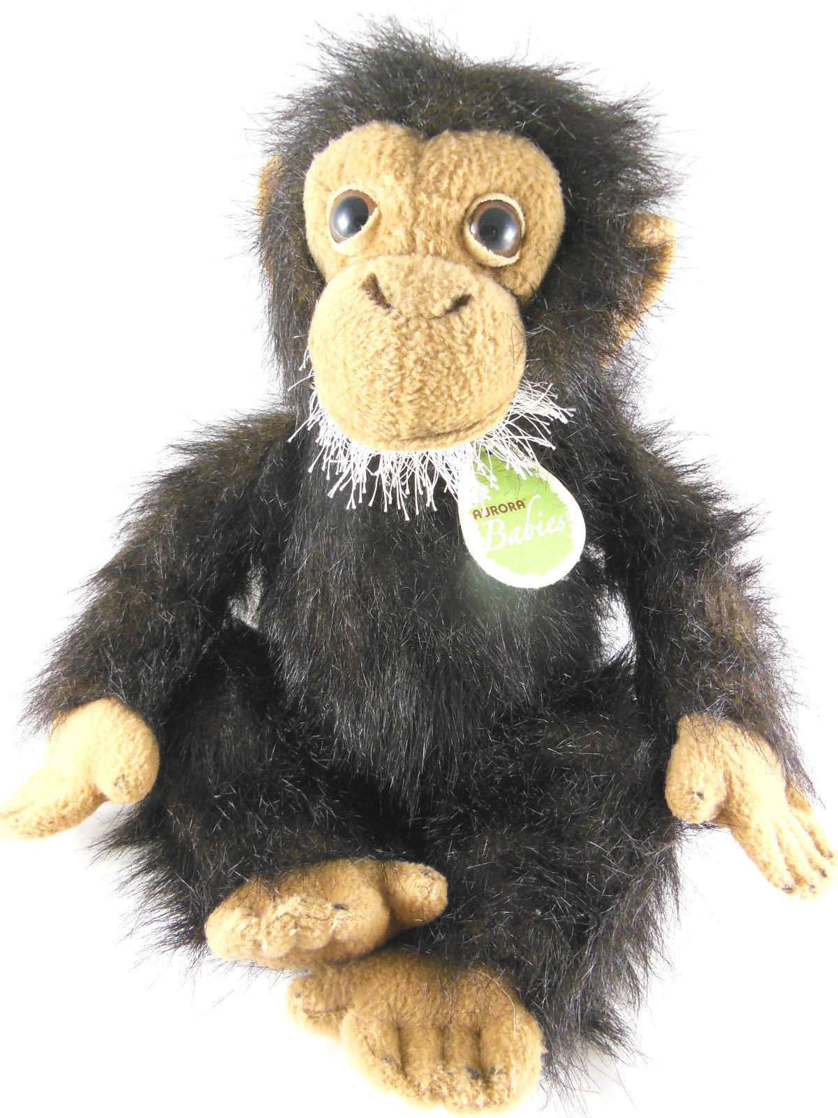 Aurora World Nature Babies 12" Chimp Chimpanzee Monkey Dark Brown Plush - £5.29 GBP