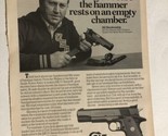 1984 Colt Government Model Pistol Print Ad  Advertisement Vintage pa4 - £5.53 GBP