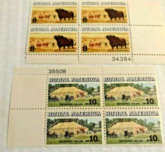 Scott #1505 #1504 Stamps Rural America Series 2 Sets Blocks of 4 Stamps 8 Total - £3.02 GBP