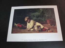 Vintage Art Print Reproduction -Thomas Eakins, 1844-1916/ Baby at Play(1876), Ca - £15.72 GBP