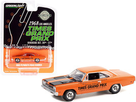 1969 Plymouth Road Runner Orange w Black Stripes Official Pace Car 1968 Los Ange - £14.75 GBP