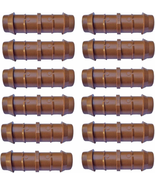 1/2&quot; Coupling Drip Irrigation Fittings (12 Pack) - Barbed Drip Line Coup... - $13.34