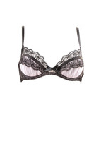 Agent Provocateur Womens Bra Lace Elegant Black/Pink Size Uk 32B - £94.32 GBP