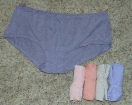 Womens Panties Underwear 5 Pair Pink Purple Beige Fruit of the Loom-size 8 - £10.25 GBP