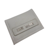 Steve Madden Wallet Silver Gray Spell Out Designer Womens Credit Card Sl... - £26.35 GBP