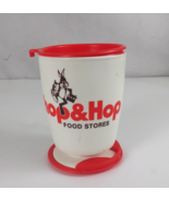 Vintage Whirley Shop &amp; Hop Food Stores Gas Station Plastic Travel Coffee... - $14.54