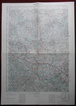 1952 Original Military Topographic Map Arandjelovac Bukulja Kosmaj Serbia - $51.14
