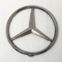 Mercedes Benz Logo Metallic Emblem Three Pointed Star Vintage Metal - $11.35