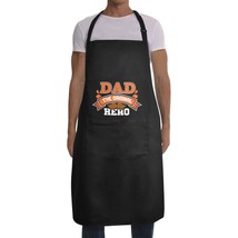 Mens Father&#39;s Day Apron - Custom BBQ Grill Kitchen Chef Apron for Men - Dad Hero - £12.84 GBP