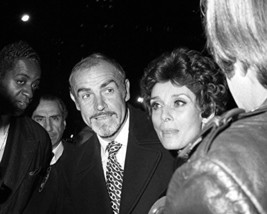 Sean Connery and Audrey Hepburn in Robin and Marian at premiere 1976 16x20 Canva - $69.99
