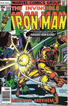 Iron Man Comic Book #112, Marvel Comics 1978 Very FINE/NEAR Mint - £8.37 GBP