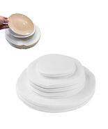 White Fiber Circular Tableware Storage Protective Cotton Pad Anti-Collision - $7.74 CAD