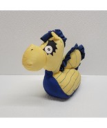 Vintage Aqua Leisure Pool Critters Toy Seahorse Yellow Blue Stuffed Plush - $27.05 CAD