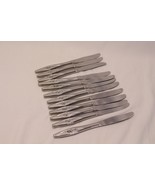 Oneidacraft Deluxe Lasting Rose Dinner Knives 8-1/2&quot; Stainless Lot of 12 - $554.36 MXN