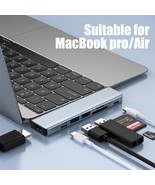 7 In 1 Multiport USB-C Hub Type C To USB 3.0 4K HDMI Adapter For MacBook... - $31.22 CAD