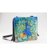 Sharif Pelle Dipinti a Mano Spalla Borsa Messenger Borsa Pavoni - $3,437.17 MXN