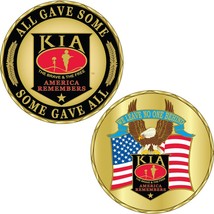 U.S Military Challenge Coin-KIA Some Gave All - $12.67