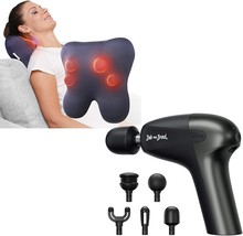 Bob And Brad Cordless Back And Neck Massager With Heat And Uni Mini Massage Gun - $142.82