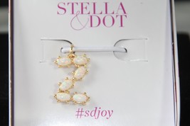 Stella & Dot Charm (New) Gold Momento Opal Stone Letters - Z - C913GZ - $24.52