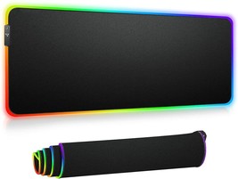 RGB Gaming Mouse Pad - Large Extended 13 Lighting Mode 31.5X11.8Inch (Black) - £10.06 GBP