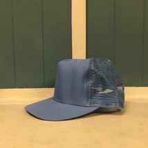 Vintage Designer Award Headwear blank light blue Trucker Snap Back Cap H... - $32.82