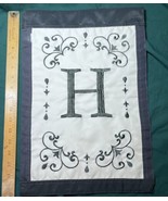 Letter “H” Garden Flag 2 Sided Approximately 18 X 12.5&quot; - £3.15 GBP