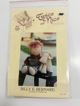 Vintage Twice As Nice Designs #132 Pattern For Billy &amp; Bernard 12” Doll ... - $10.88
