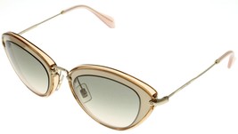 Miu Miu Sunglasses Women Transparent Gold Oval MU 51RS UFD-3H2 - £163.68 GBP