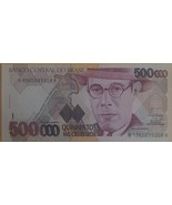 Banco Central Do Brasil Quinhentos Mil Cruzeiros Banknote - $470.25 MXN