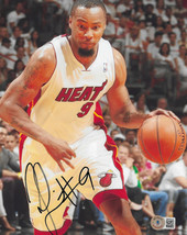 Rashard Lewis signed Miami Heat basketball 8x10 photo proof Beckett COA  - $69.29