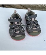 Keen Little Girls Sandals Shoe Waterproof Sport  Hiking Gray/Pink Size 8 - $21.78