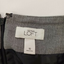 Ann Taylor LOFT Women's Back Zipper & Slit Pull On Gray Skirt Size 10 Waist 34" image 3