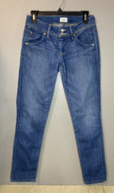 Hudson Collin Flap Skinny Jeans Women&#39;s Size 26 Blue Flap Pockets Stretch - £13.43 GBP