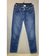 Hudson Collin Flap Skinny Jeans Women&#39;s Size 26 Blue Flap Pockets Stretch - £13.20 GBP