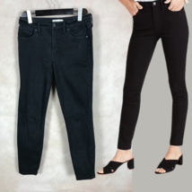 MADEWELL 10&quot; High Riser Skinny Jeans in Black Denim - Size 29 - £11.10 GBP