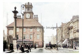 ptc1379 - Durham - The Town Hall &amp; Clock Tower at Stockton-on-Sea - print 6x4 - £2.19 GBP