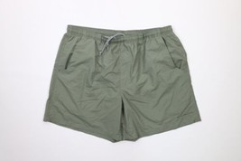 Vintage Columbia PFG Mens Large Spell Out Lined Above Knee Shorts Green Nylon - £31.24 GBP