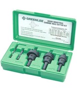 Greenlee 635 Hole Cutter Kit, 5 Pc, Tungsten Carbide, GREEN/BLACK - $185.01 CAD
