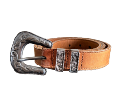 Polo Ralph Lauren Embossed Sterling Buckle Belt - £155.66 GBP