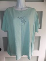 Life Is Good Relaxed Fit Mint Green Graduation Shirt Size XL Women's REA... - $13.50