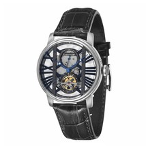 Thomas Earnshaw Men&#39;s ES-8095-01 West Minster 42mm Black Dial Leather Watch - $137.48