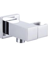 Angle Simple Wall Union Shower Head Holder Bracket, Brass CHROME Swivel ... - $27.22