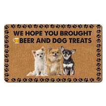 Funny Chihuahua Dogs Outdoor Doormat Beer And Dog Treats Mat Gift For Do... - £30.99 GBP
