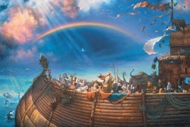 The Promise by Tom duBois Religious Noah&#39;s Ark Open Edition Art Print 9x12 - £31.13 GBP