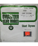 Evergreen Scale Models Car Siding N Scale 3-1/4&quot; .020&quot; Thick - $19.79
