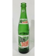 Mountain Dew 1970&#39;s Vintage Green Glass Bottle 10 OZ - $13.23 CAD