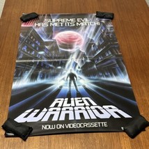 Original Alien Warrior Poster Movie 1986 Vestron Video Release Rolled 24... - $59.39